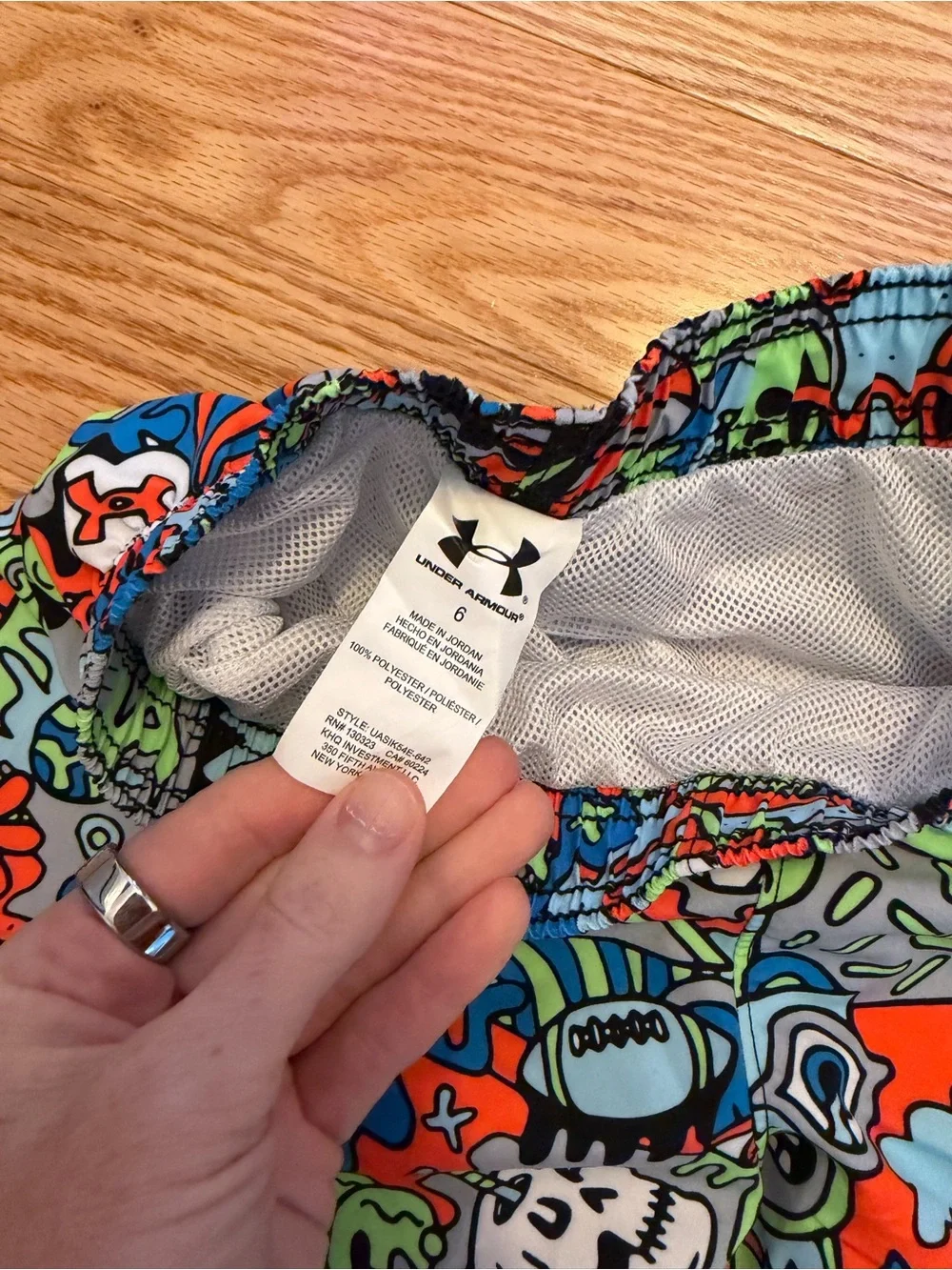 Under Armour Multicolor Cartoon Print Swim Trunks
